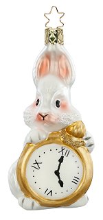 Bunny Time - I'm Late<br>2020 Inge-glas Ornament